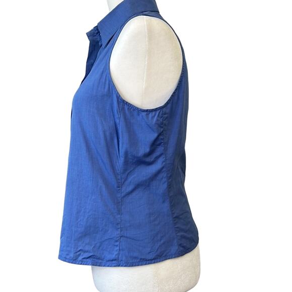 Women’s Armani Collezioni sleeveless blouse blue size 6 - Picture 6 of 10